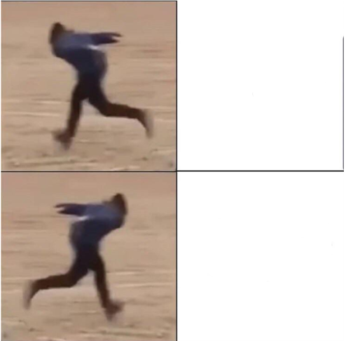 Plantilla de meme Naruto Runner Drake