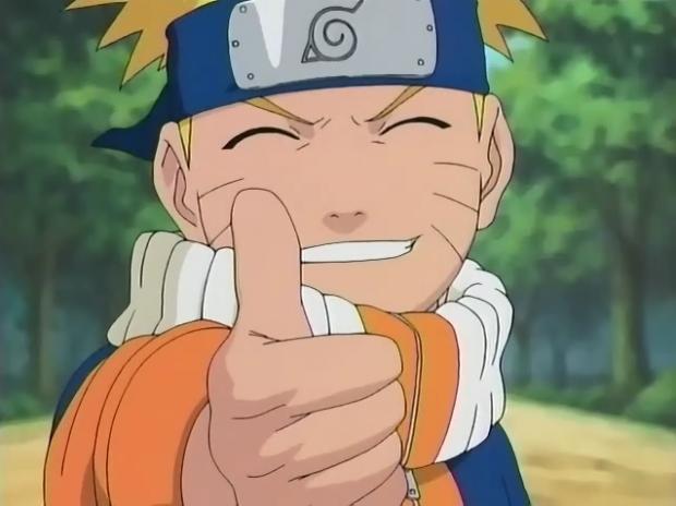 Plantilla de meme naruto thumbs up