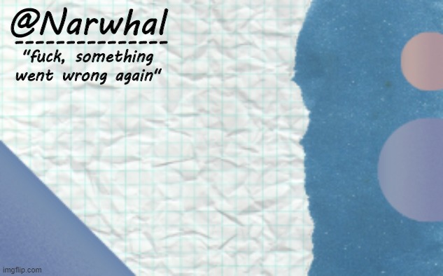 narwhal announcement template 5 meme template