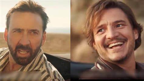 Plantilla de meme Nic Cage and Pedro Pascal