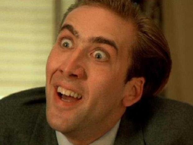 Plantilla de meme Nicholas Cage is watching you