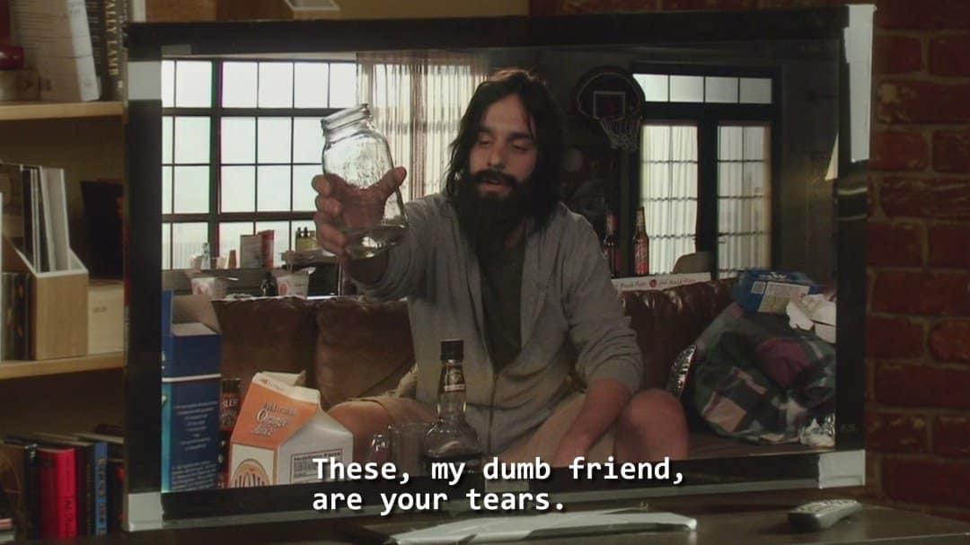 Template meme Nick Miller These my dumb friend are your tears