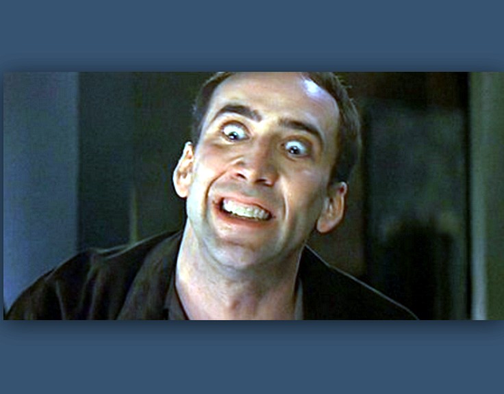 Plantilla de meme Nicolas Cage psycho