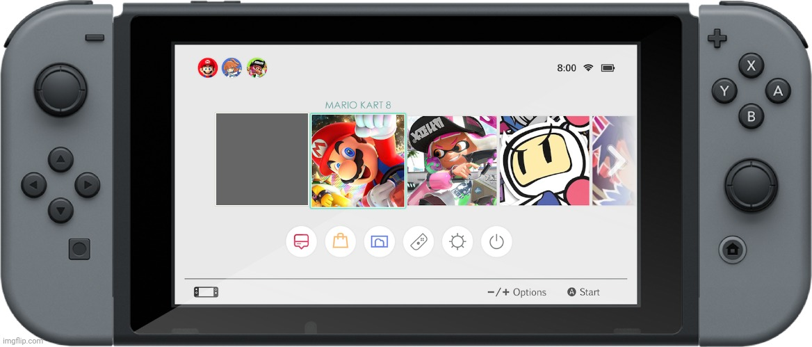 Plantilla de meme Nintendo Switch Home Menu