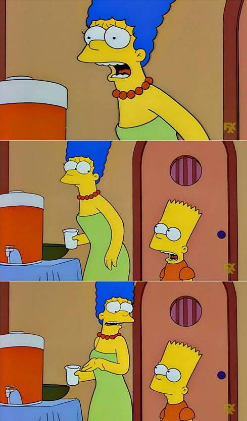Plantilla de meme No bart!