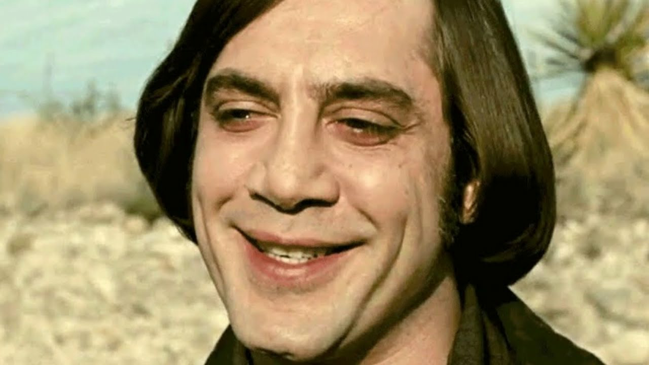 Template meme No Country for Old Men Anton Chigurh smile