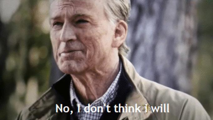 Plantilla de meme no i don't think i will