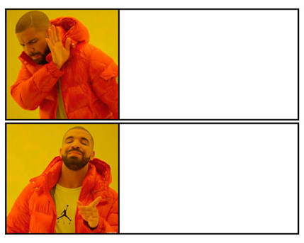 Plantilla de meme No - Yes