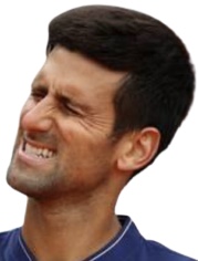 Plantilla de meme Novak Djokovic Cringe