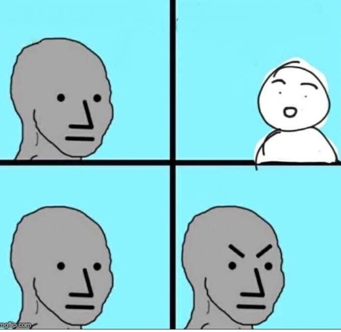 Plantilla de meme NPC 4 Panel