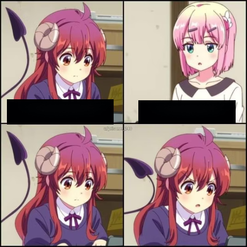 Plantilla de meme npc meme anime edition