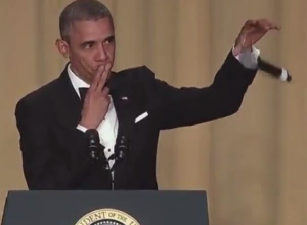 Plantilla de meme Obama mic drop