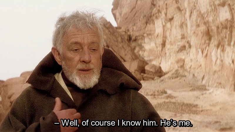 Template meme Obi Wan Of course I know him, He‘s me
