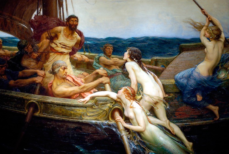 Plantilla de meme Odysseus and the Sirens