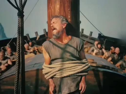 Template meme Odysseus tied to mast