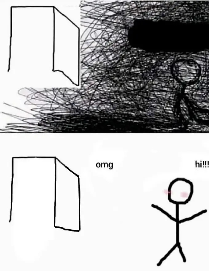 Plantilla de meme Omg x Hi!!