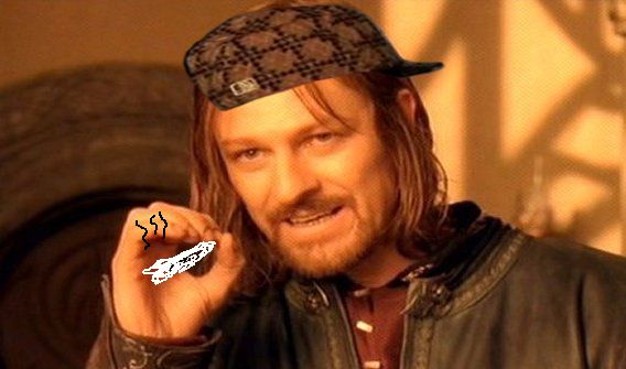 Template meme One Does Not Simply 420 Blaze It