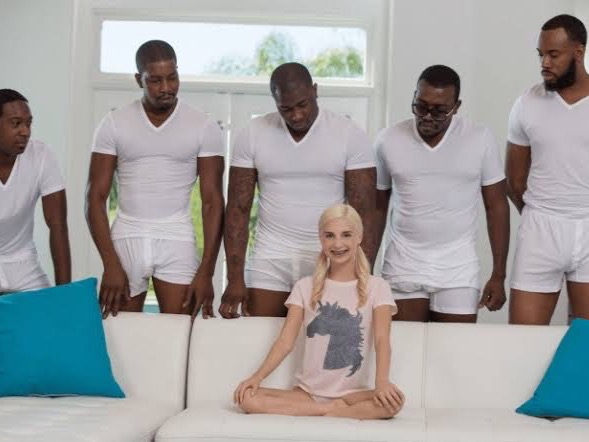 One girl five guys meme template