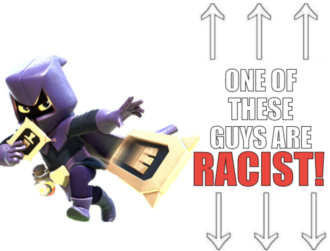 Template meme One of these guys are racist