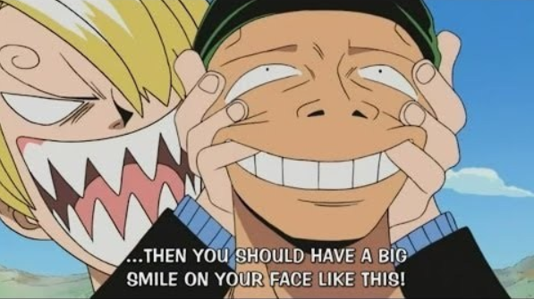 Plantilla de meme One Piece Smile