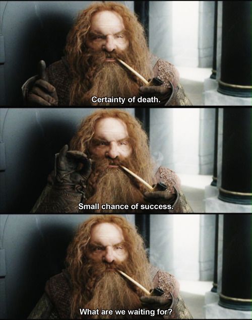 Template meme Optimistic Gimli