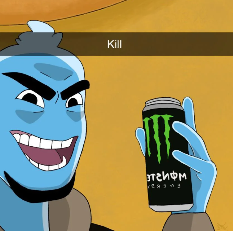 Template meme Osmosis jones, why are you drinking more energy drinks?
