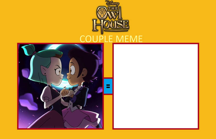 Template meme Owl House Couple meme - Luz x Amity