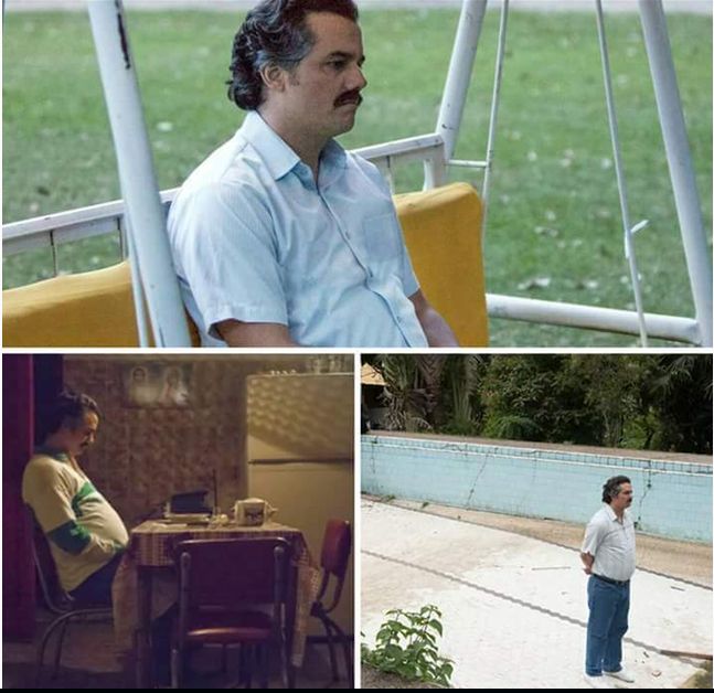 Plantilla de meme Pablo Escobar Forever Alone