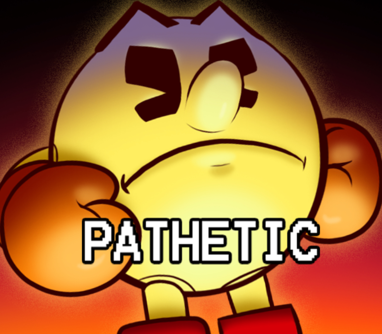 Plantilla de meme Pac-Man pathetic