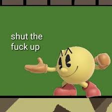 Plantilla de meme Pac Man STFU