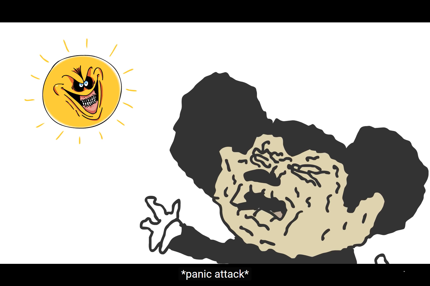 Plantilla de meme Panic Attack Mokey