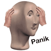 Plantilla de meme Panik