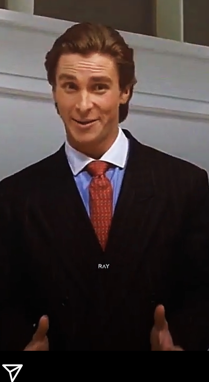 Plantilla de meme Patrick Bateman