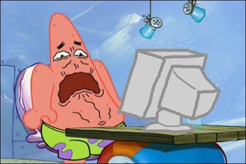Plantilla de meme Patrick Star cringing