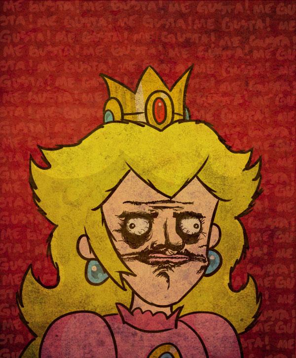 Plantilla de meme peach me gusta