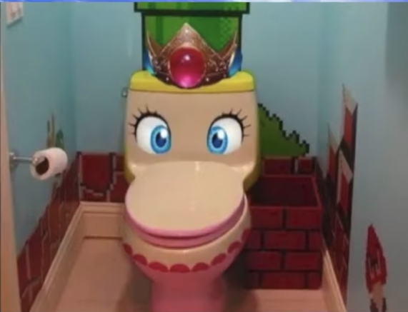 Plantilla de meme Peach toilet