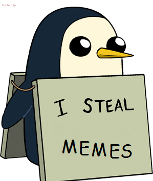Template meme penguin meme theif