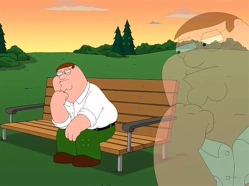 Template meme pensive reflecting thoughtful peter griffin