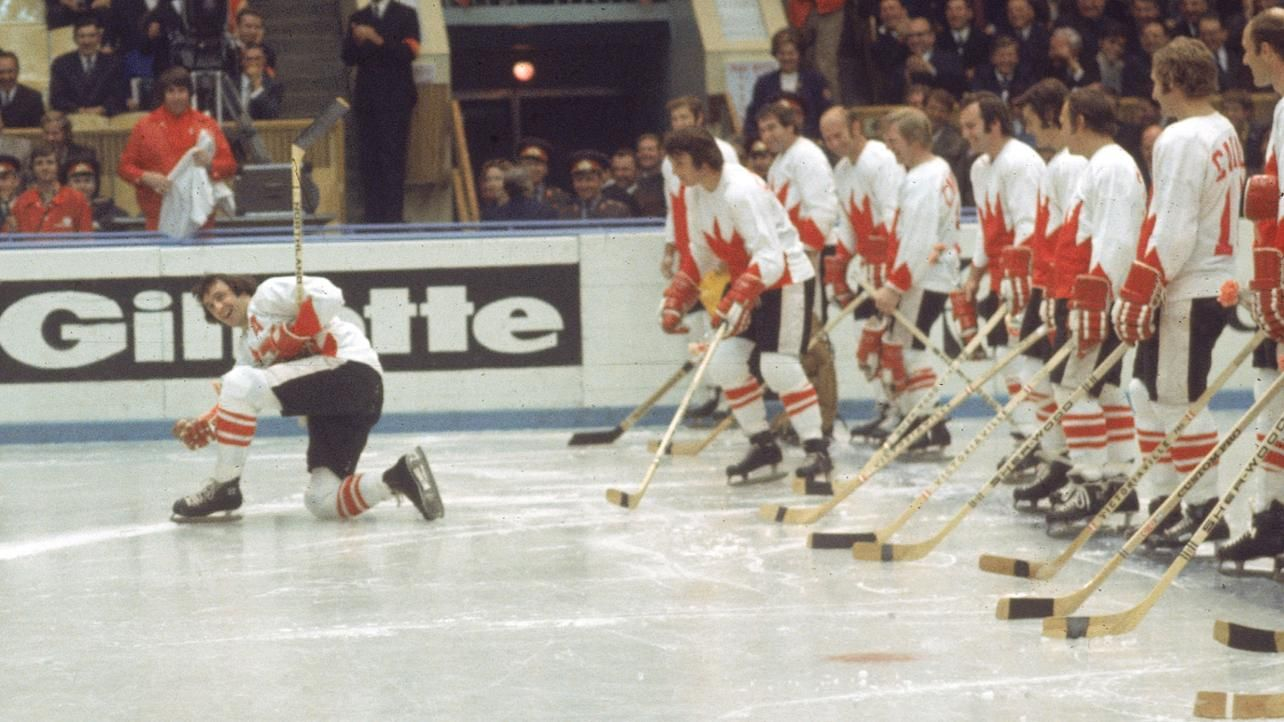 Phil Esposito Falls In Vancouver meme template
