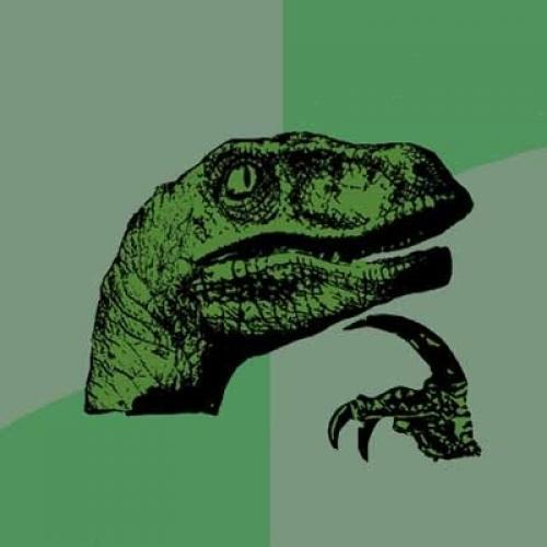 Plantilla de meme philosoraptor ingress recruit