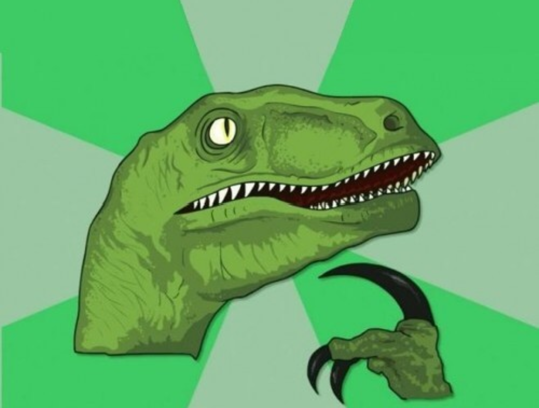Template meme Philosoraptor Remaster