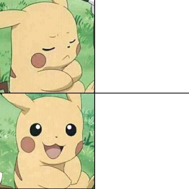 Template meme Pikachu Hotline Bling