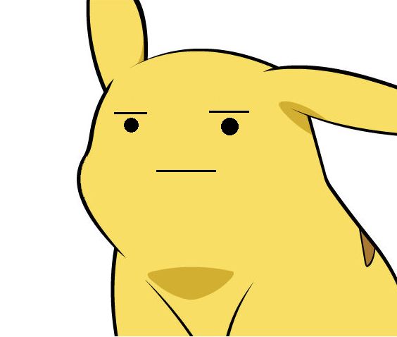 Plantilla de meme Pikachu Is Not Amused