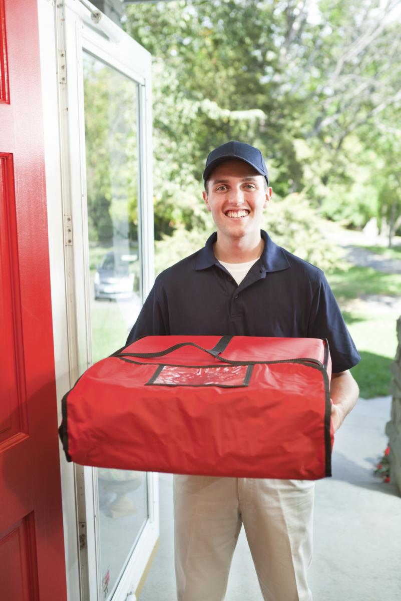 Plantilla de meme pizza delivery man