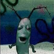 Plantilla de meme Plankton gets served
