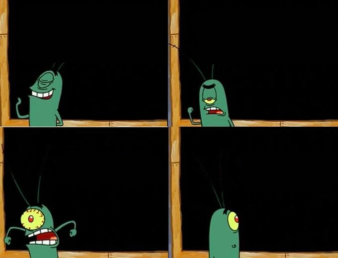 Plantilla de meme Plankton's Plan