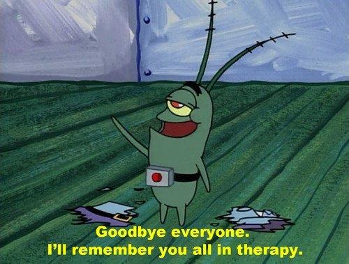 Plantilla de meme Plankton Therapy