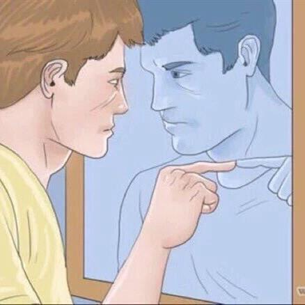 Plantilla de meme Pointing mirror guy