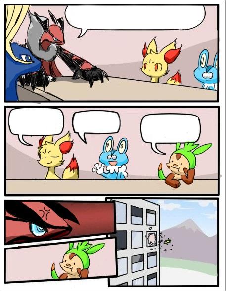 Template meme Pokemon board meeting