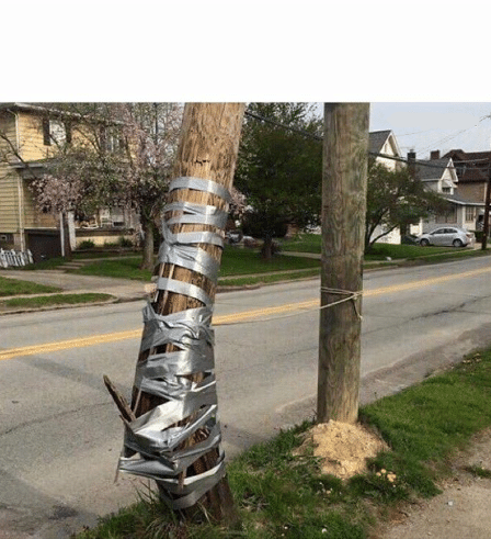 Template meme Pole Held With Duct Tape